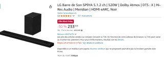 Barre de Son LG SP9YA 5.1.2 ch de 520W à 233,32€