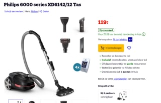 Philips 6000 serie TriActive+ LED XD6142/12 voor €119 bij Bol