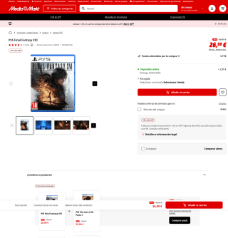 PS5 Final Fantasy XVI PS5 por solo 22,90€