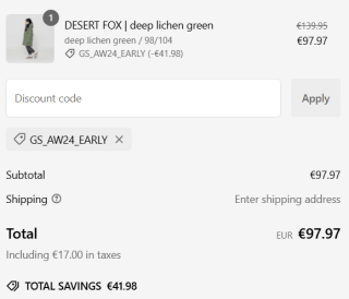 30% extra korting op de sale bij GOSOAKY