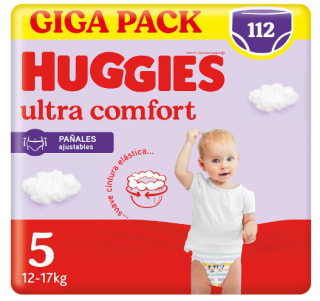 Pack x4 Huggies Ultra Comfort Pañal Braguita para Bebé de 28 unidades c/u por 20.78€
