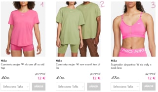 NIKE - Camisetas para ellas por 12€