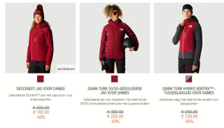Tot 40% op ski-en snowboard jassen en broeken bij The North Face