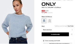 ONLY Trui Onlanni duifblauw voor €11,90 bij About You