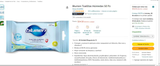 Blumen Toallitas húmedas 50 unidades por $33
