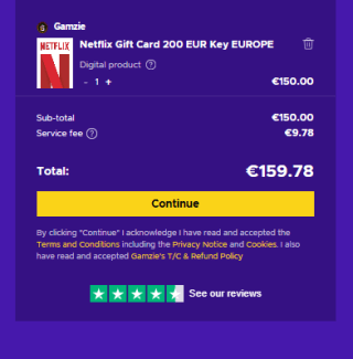 Netflix Gift Card 200€ por solo 159,78€