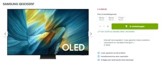 Samsung QE83S95F 83" OLED TV (2025) voor €4.098 bij Plasmavisie