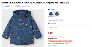 Name It Jongens jas (maat 92) voor €14,80 bij Bol