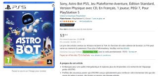 Astro Bot Playstation 5 voor €43,94 dmv code bij Amazon