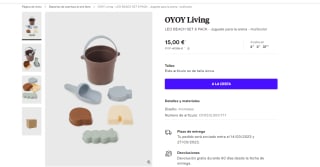 Marca Oyoy living set juguete para playa por 15€