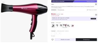 Marca IPSDI Secadora de pelo profesional SURKER 3500w por 8,49€