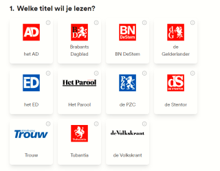 3 weken de krant voor €3 via Kiosk