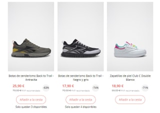 Zapatillas Reebok desde tan solo 7,90€