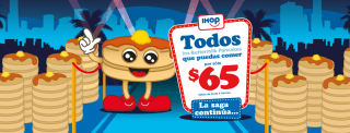 Pancakes Ilimitados por $65 en iHop (L a V)