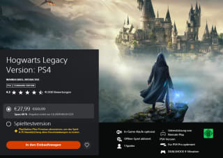 Hogwarts Legacy (voor PS4) voor €27,99 in de Playstation Store