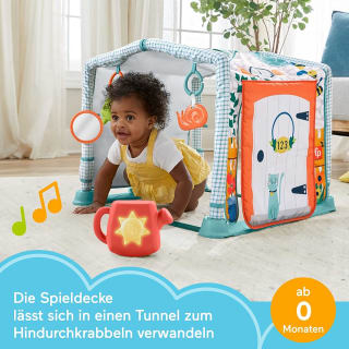 Fisher-Price HJK45 - 3-in-1 klein vakantiehuis Activiteitenspeelmat voor €29,95 bij ibood