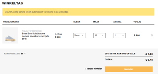 20% extra korting op de sale van Scapino