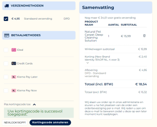 15% korting bij Bissell