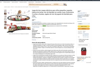 Tren de Juguete Wula luces locomotora 3 coches y 8 pistas por solo 14,99€