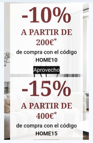 2 Cupones desde Maisons du Monde.