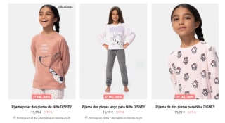 2 pijamas Disney Niñ@s por tan solo 5,99€