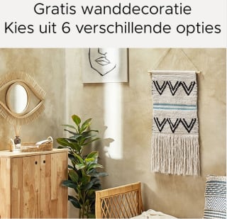 Gratis wanddecoratie bij besteding vanaf €190 bij Beliani