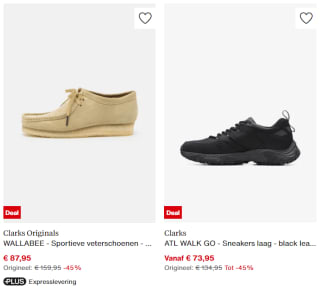 Tot 45% korting op veel Clarks schoenen bij Zalando