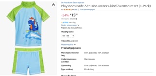 Playshoes - UV-zwempak voor jongens - Dino voor €15,95 bij Amazon