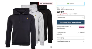 3 Brave Soul Heren Howard Hoodies voor €39,99 bij MandM Direct