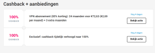 100% cashback op een Surfshark abonnement via CashbackXL