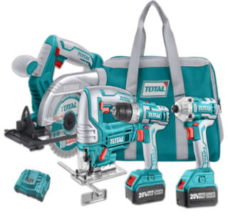 Combo Sierra Circular + Sierra Caladora +Taladro + Atornillador por $213.990