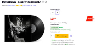 David Bowie - Bowie '72 Rock 'n' Roll Star LP voor €19,99 bij Bol