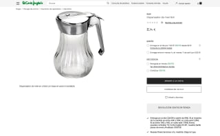 Dispensador de miel Ibili cristal a tan solo 2,34€