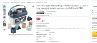 Fisher-Price Cubo Primeros Bloques Diseño - Cervatillo a la luz de la luna por 9.79€
