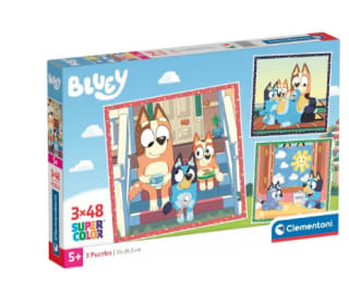 Clementoni - Puzzel - 3x48 Stukjes - Bluey - Kinderpuzzel voor €3,99 bij Trekpleister