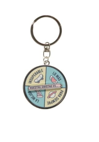 Llavero con Ruleta con Mensaje y Diseño Mr. Wonderful: nuestra amistad es... por 1€