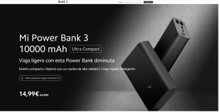 Powerbank Mi 22'5W Xiaomi 10000mah por solo 14,99€