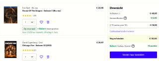 2 (TV) series voor €30 bij Bol.com