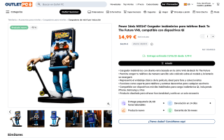 Cargador inalámbrico Back To The Future VHS para teléfono por 14,99€