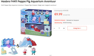 Peppa Pig Aquarium voor €9,99 bij Ochama