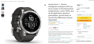 Montre connectée Garmin Fenix 7 - Boitier 47mm à 395€