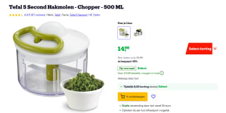 Tefal 5 Second Hakmolen - Chopper - 500 ML voor €14,99 bij Bol