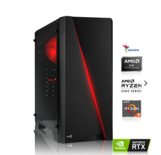 PC AMD Ryzen 5 5500 6x3.60 GHz 16GB DDR4 RTX 3060 12GB 512GB M.2 SSD por 699€