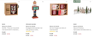 50% korting op alles kerstdecoratie bij Maisons Du Monde
