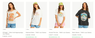 25% korting tijdens de Mid-season Sale bij Billabong