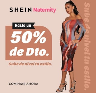 Hasta -50% de Descuento en Prendas Maternidad desde Shein.