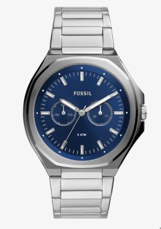 Reloj multifunción Evanston de acero inoxidable por 64€