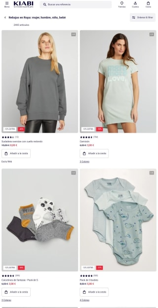 -60% y -10% Extra de Descuento en Kiabi.