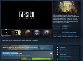 Little nightmares 1 voor €4,99 bij Steam