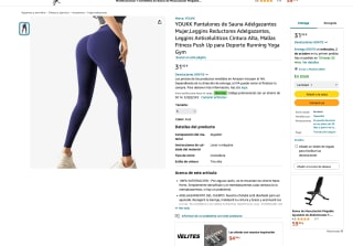 Leggins para Gimnasio YOUKK Deporte por solo 15,95€